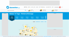 Desktop Screenshot of daswetter.com