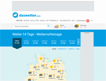 Tablet Screenshot of daswetter.com